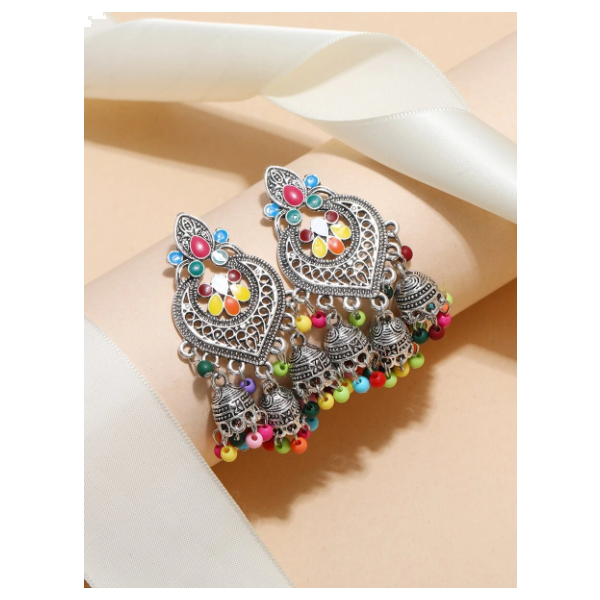 EMERY ROSE Jhumka Drop Earrings Multicolour